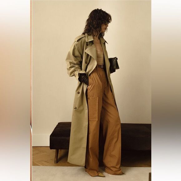 NEW HELSA Paperbag Pant in Caramel - Picture 4 of 14